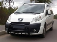Fiat Scudo 2007-2015 Frontbügel WT003 Schwarz Edelstahl Foto 1