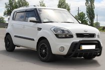 Kia Soul I 2008-2013 Frontbügel WT004 Schwarz (Edelstahl) Foto 2
