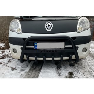 Frontbügel WT004 Schwarz (Edelstahl) Renault Kangoo 2008–2020 Foto 1