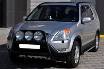 Honda CRV 2001-2006 Frontbügel WT018 Schwarz (Edelstahl) Foto 3