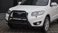 Hyundai Santa Fe 2 2006-2012 Frontbügel WT018 Schwarz (Edelstahl) Foto 1