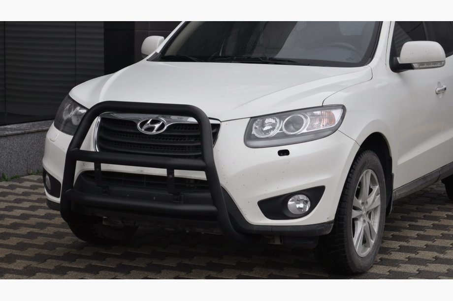 Hyundai Santa Fe 2 2006-2012 Frontbügel WT018 Schwarz (Edelstahl) Image