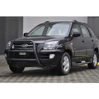 Frontbügel WT018 Schwarz (Edelstahl) Kia Sportage 2004-2010 Foto 1