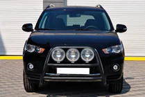 Mitsubishi Outlander 2006-2012 Frontbügel WT018 Schwarz (Edelstahl) Foto 1