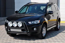 Mitsubishi Outlander 2006-2012 Frontbügel WT018 Schwarz (Edelstahl) Foto 2
