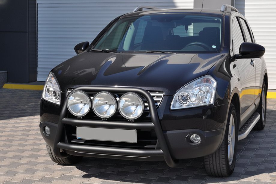 Nissan Qashqai 2007-2010 Frontbügel WT018 Schwarz (Edelstahl) Foto 3