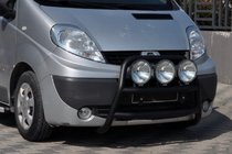Opel Vivaro 2001–2015 Frontbügel WT018 Schwarz (Edelstahl) Foto 2