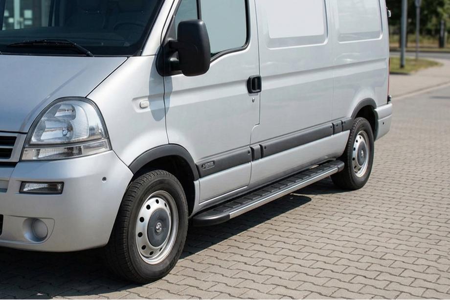 Renault Master 1998-2010 Trittbretter Duru (2 Stk., Aluminium) Langer Radstand Image