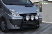 Renault Trafic 2001–2015 Frontbügel WT018 Schwarz (Edelstahl) Foto 1
