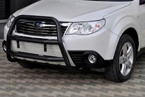 Subaru Forester 2008-2013 Frontbügel WT018 Schwarz (Edelstahl) Foto 2