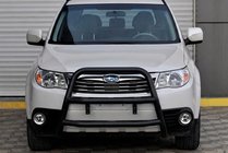 Subaru Forester 2008-2013 Frontbügel WT018 Schwarz (Edelstahl) Foto 3