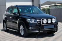 Volkswagen Tiguan 2007-2016 Frontbügel WT018 Schwarz (Edelstahl) Foto 1