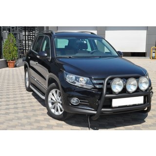 Frontbügel WT018 Schwarz (Edelstahl) Volkswagen Tiguan 2007-2016 Foto 3