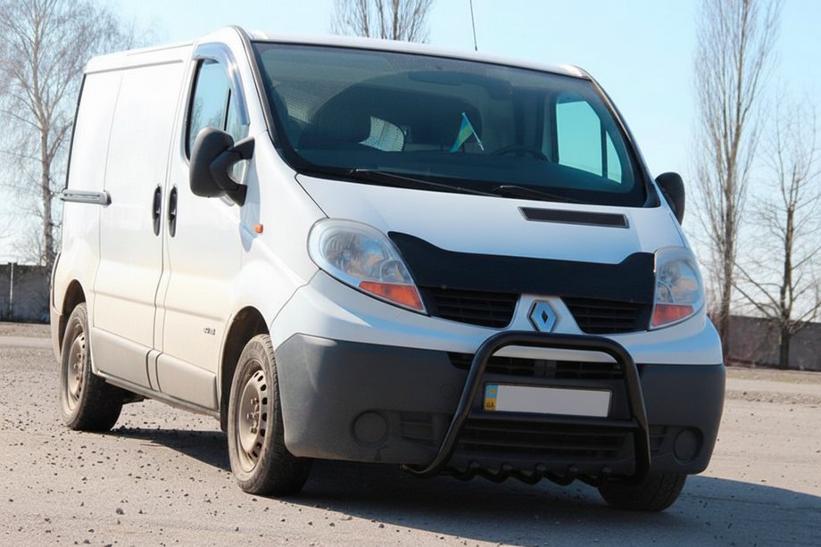 Nissan Primastar 2002-2014 Frontbügel QT-Spec Schwarz (Edelstahl) Foto 2