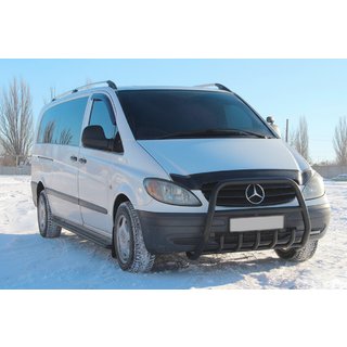 Frontbügel XL-WT025 Schwarz (Edelstahl) Mercedes Vito W639 2004-2014 Foto 1
