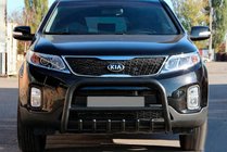 Kia Sorento II XM 2009-2014 Frontbügel WT021 Schwarz (Edelstahl) Foto 2