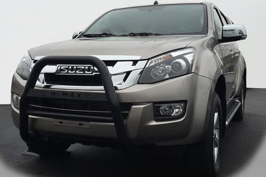 Isuzu D-Max 2011-2019 Frontschutzbügel QT008 Schwarz (Edelstahl) Foto 1