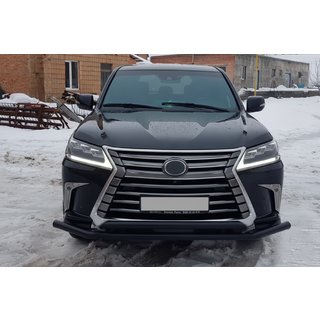 Frontschutzbügel ST014 Black (2015+, Edelstahl) Lexus LX570/450d 2008-2022 Foto 2