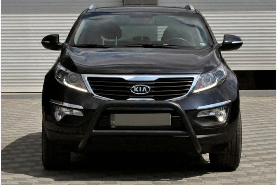 Kia Sportage 2010-2015 Frontbügel WT006 Schwarz (Edelstahl) Foto 2