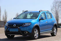 Dacia Sandero 2013-2020 Frontbügel WT006 Schwarz (Edelstahl) Foto 6