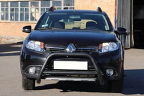 Dacia Sandero 2013-2020 Frontbügel WT006 Schwarz (Edelstahl) Foto 2