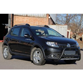 Frontbügel WT006 Schwarz (Edelstahl) Dacia Sandero 2013-2020 Foto 4