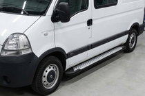 Renault Master 1998-2010 Trittbretter Allmond Grey (2 Stk., Aluminium) Langer Radstand Foto 1