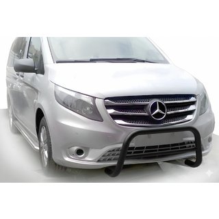 Frontbügel WT005 Schwarz (Edelstahl) Mercedes Vito/V-class W447 2014-