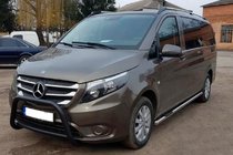 Mercedes Vito/V-class W447 2014- Frontbügel WT006 Schwarz (Edelstahl) Foto 2