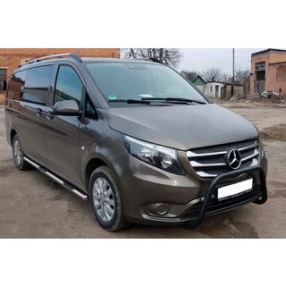 Frontbügel WT006 Schwarz (Edelstahl) Mercedes Vito/V-class W447 2014- Foto 1