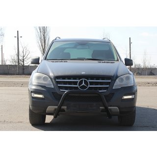 Frontschutz WT006 Schwarz (Edelstahl) Mercedes ML W164 2005-2011 Foto 1