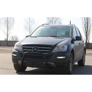 Frontschutz WT006 Schwarz (Edelstahl) Mercedes ML W164 2005-2011 Foto 3
