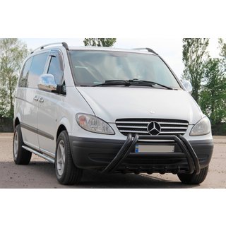 Frontschutzbügel Kelebek WT011 Black (Edelstahl) Mercedes Viano 2004-2014 Foto 2