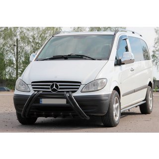 Frontschutzbügel Kelebek WT011 Black (Edelstahl) Mercedes Vito W639 2004-2014 Foto 3