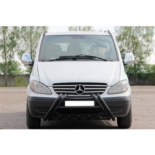 Frontschutzbügel Kelebek WT011 Black (Edelstahl) Mercedes Vito W639 2004-2014 Foto 1