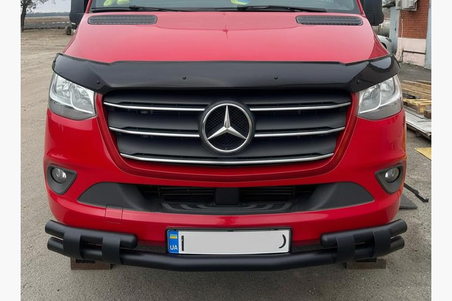 Mercedes Sprinter W907/W910 2018- Vordere Unterfahrschutzbügel Shark Black Foto 1