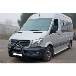 Frontbügel F1-01 Schwarz (2013-2018, Edelstahl) Mercedes Sprinter W906 2006–2018 Foto 3