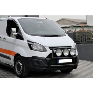 Frontbügel WT022 Schwarz (Edelstahl) Ford Custom 2013-2022 Foto 1