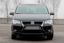 Volkswagen Touran 2003-2010 Frontbügel WT022 Schwarz (Edelstahl) Foto 2