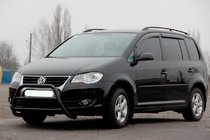 Volkswagen Touran 2003-2010 Frontbügel WT022 Schwarz (Edelstahl) Foto 1