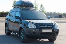 Hyundai Tucson JM 2004- Frontbügel WT025 Schwarz (Edelstahl) Foto 1