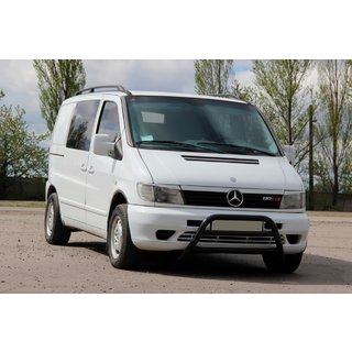 Frontbügel WT022 Schwarz (Edelstahl) Mercedes Vito W638 1996-2003 Foto 3