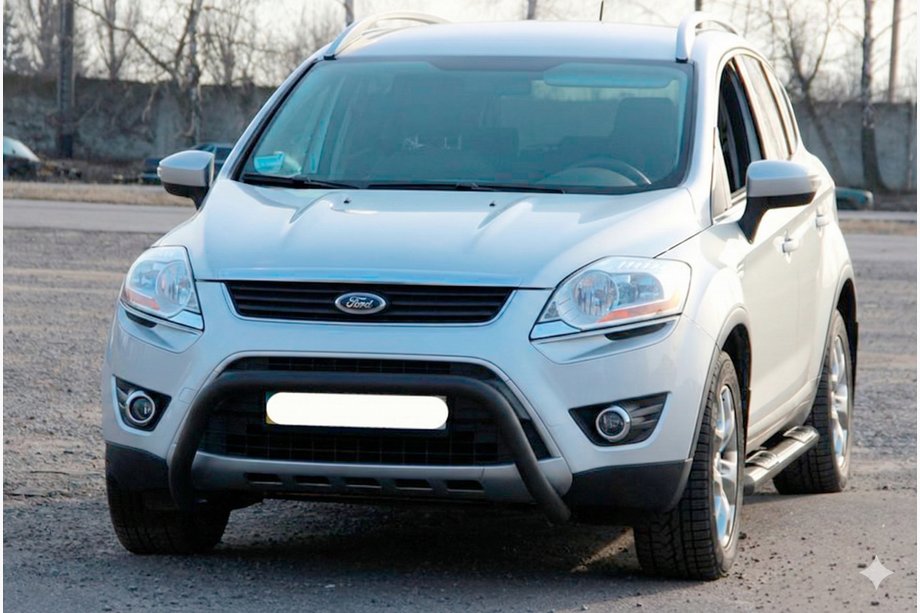 Ford Kuga 2008-2013 Frontbügel WT007 Schwarz (Edelstahl) Foto 3