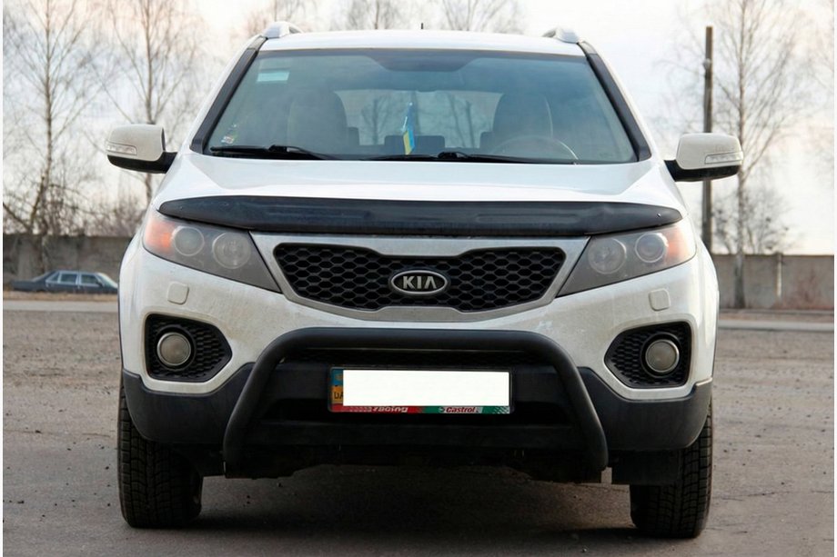 Kia Sorento II XM 2009-2014 Frontbügel WT007 Schwarz (Edelstahl) Foto 1