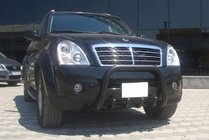 SsangYong Rexton I 2001-2017 Frontbügel QT006 Schwarz (Edelstahl) Foto 3
