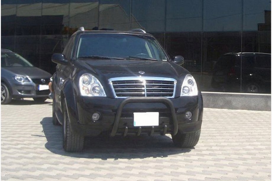 SsangYong Rexton I 2001-2017 Frontbügel QT006 Schwarz (Edelstahl) Foto 2