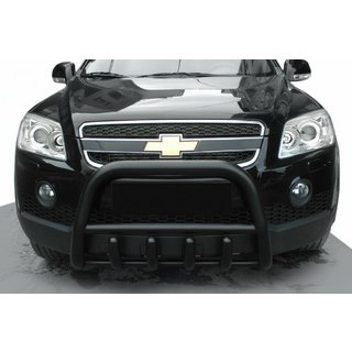 Frontbügel QT006 Schwarz (Edelstahl) Chevrolet Captiva 2006-2019