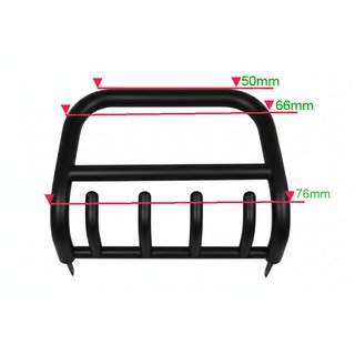 Frontbügel QT006 Schwarz (Edelstahl) Isuzu D-Max 2011-2019