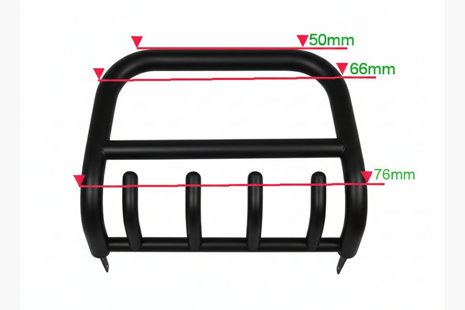 Nissan Navara 2006-2015 Frontbügel QT006 Schwarz (Edelstahl) Image