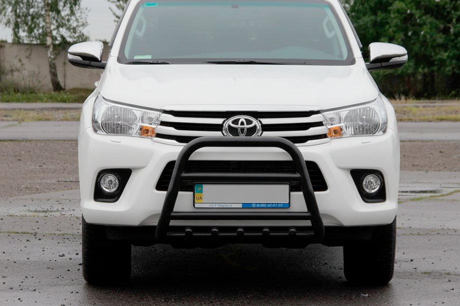 Toyota Hilux 2015- Frontbügel QT006 Schwarz (Edelstahl) Image